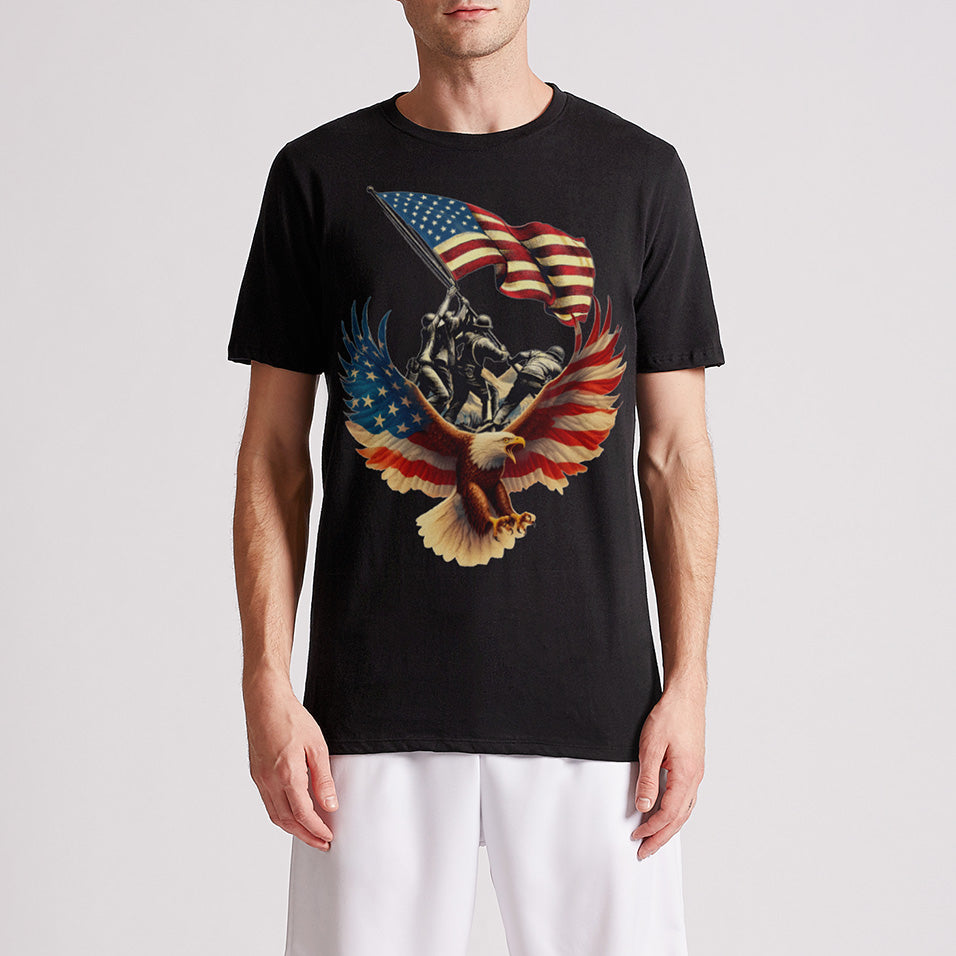 Vintage eagles American Flag Mens Premium T-Shirt