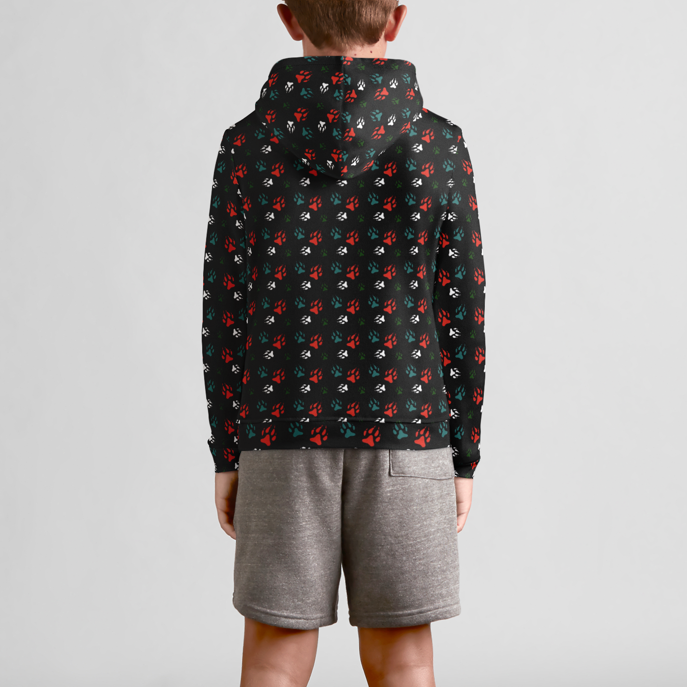Ho Ho Howl Merry Wolfmas Youth Pullover Hoodie - Festive Design for the Holidays