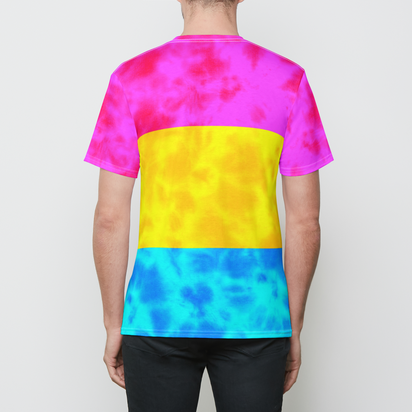 Pansexual Pride Flag Tie Dye T-Shirt – Pansexual Pride Shirt, Pan Flag T Shirt, LGBTQ Tie Dye Tee