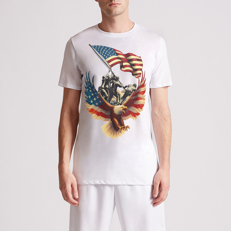 Vintage eagles American Flag Mens Premium T-Shirt
