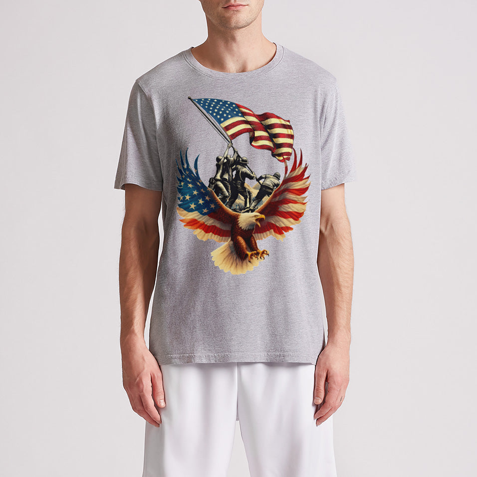 Vintage eagles American Flag Mens Premium T-Shirt