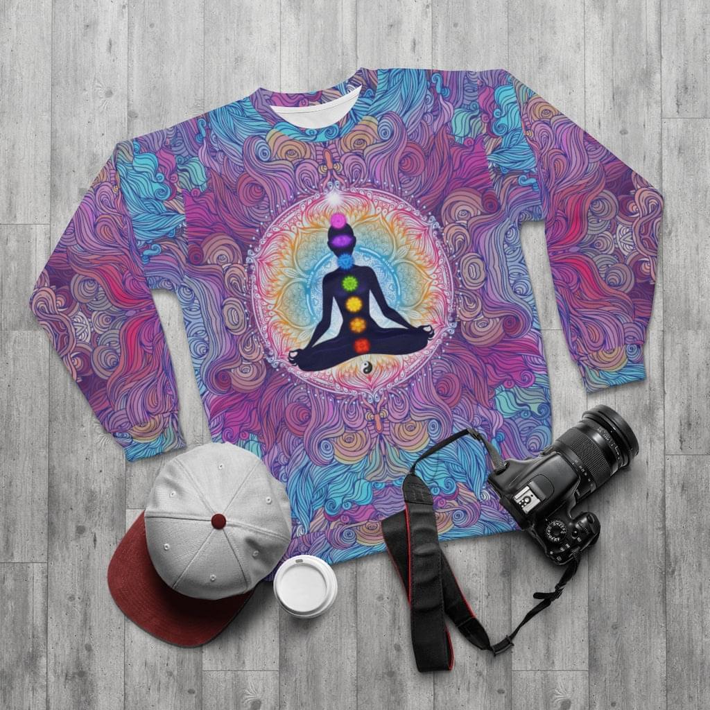 9 Chakra AOP Unisex Sweatshirt