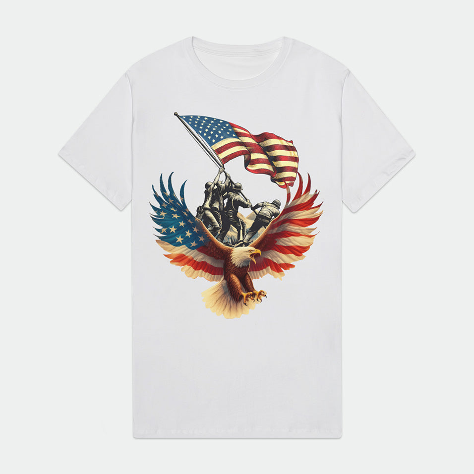 Vintage eagles American Flag Mens Premium T-Shirt