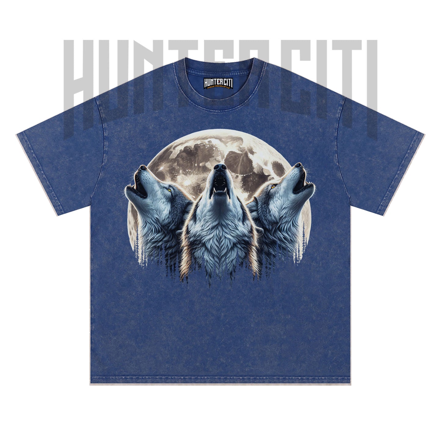 Three Wolf Moon T-Shirt, Vintage 90s Howling Wolf Graphic Tee, Wolf Pack Shirt, Oversize Acid Wash Unisex T-Shirt, Gift for Wolf Lovers