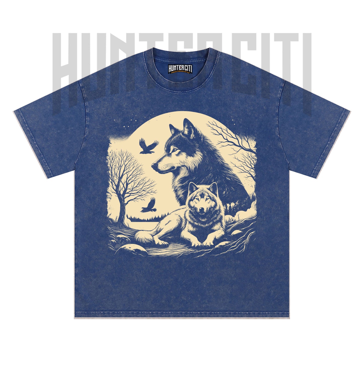 The Mountain Wolf T-Shirt, Vintage 90s Style Wolf Graphic Tee, Oversize Acid Wash Unisex T-Shirt, Perfect Gift for Wolf Lovers