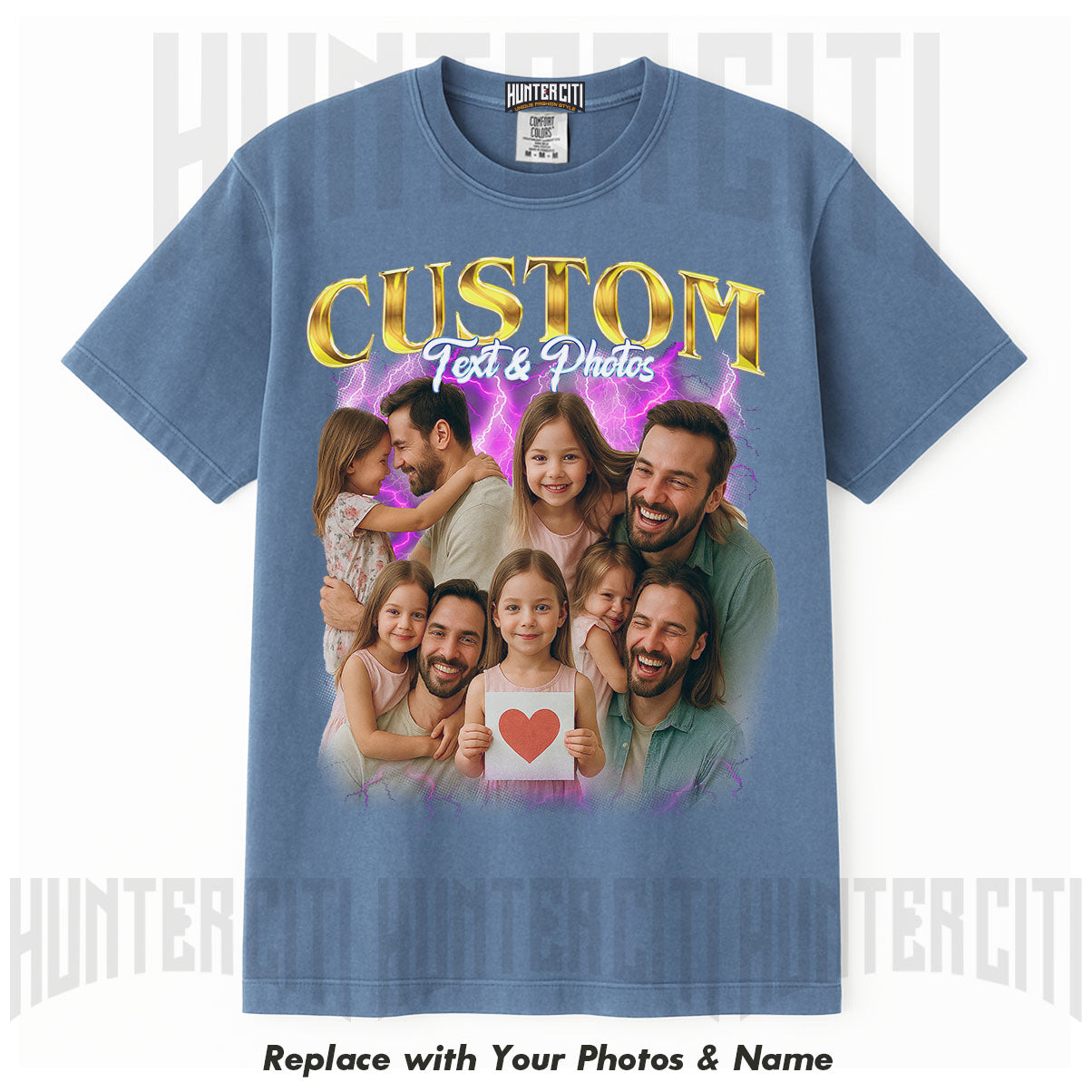 Custom Comfort Colors 1717 T-Shirt – Personalized Gift for Dad, Father's Day or Birthday