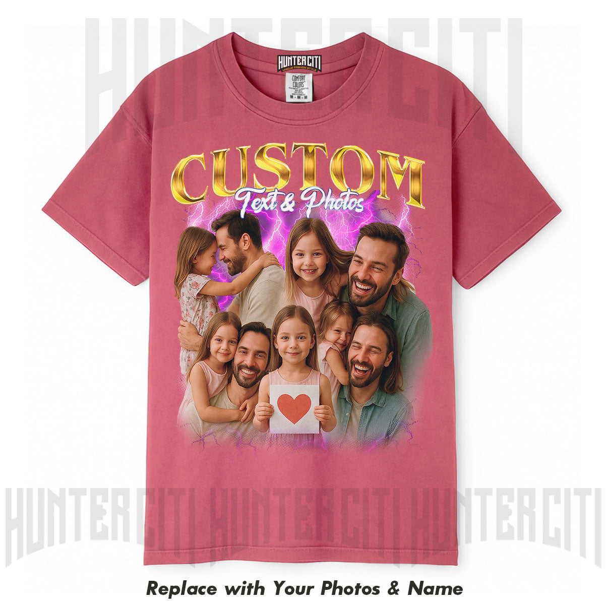 Custom Comfort Colors 1717 T-Shirt – Personalized Gift for Dad, Father's Day or Birthday
