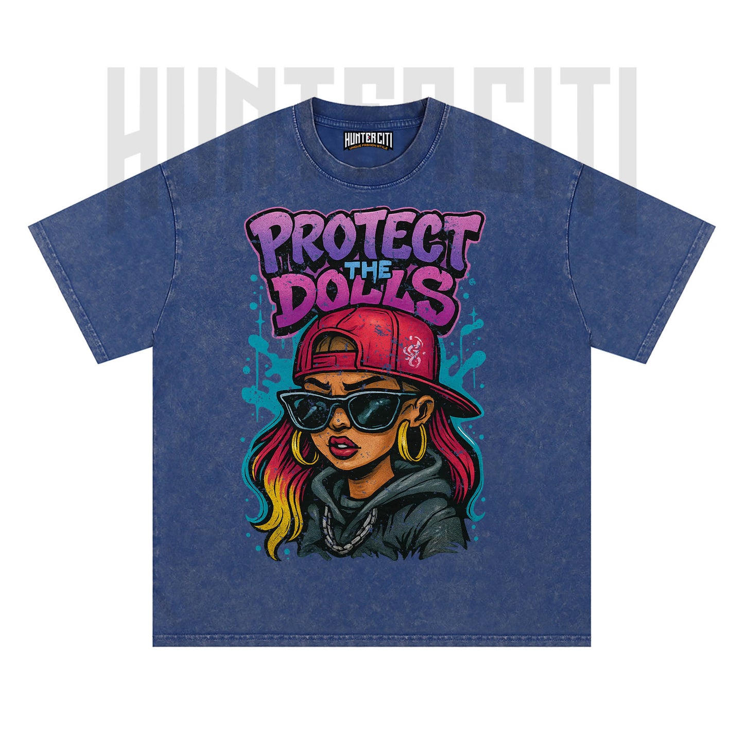 Protect The Dolls T Shirt – Vintage Grunge Graphic Oversize Wash Unisex Tee Streetwear Lovers