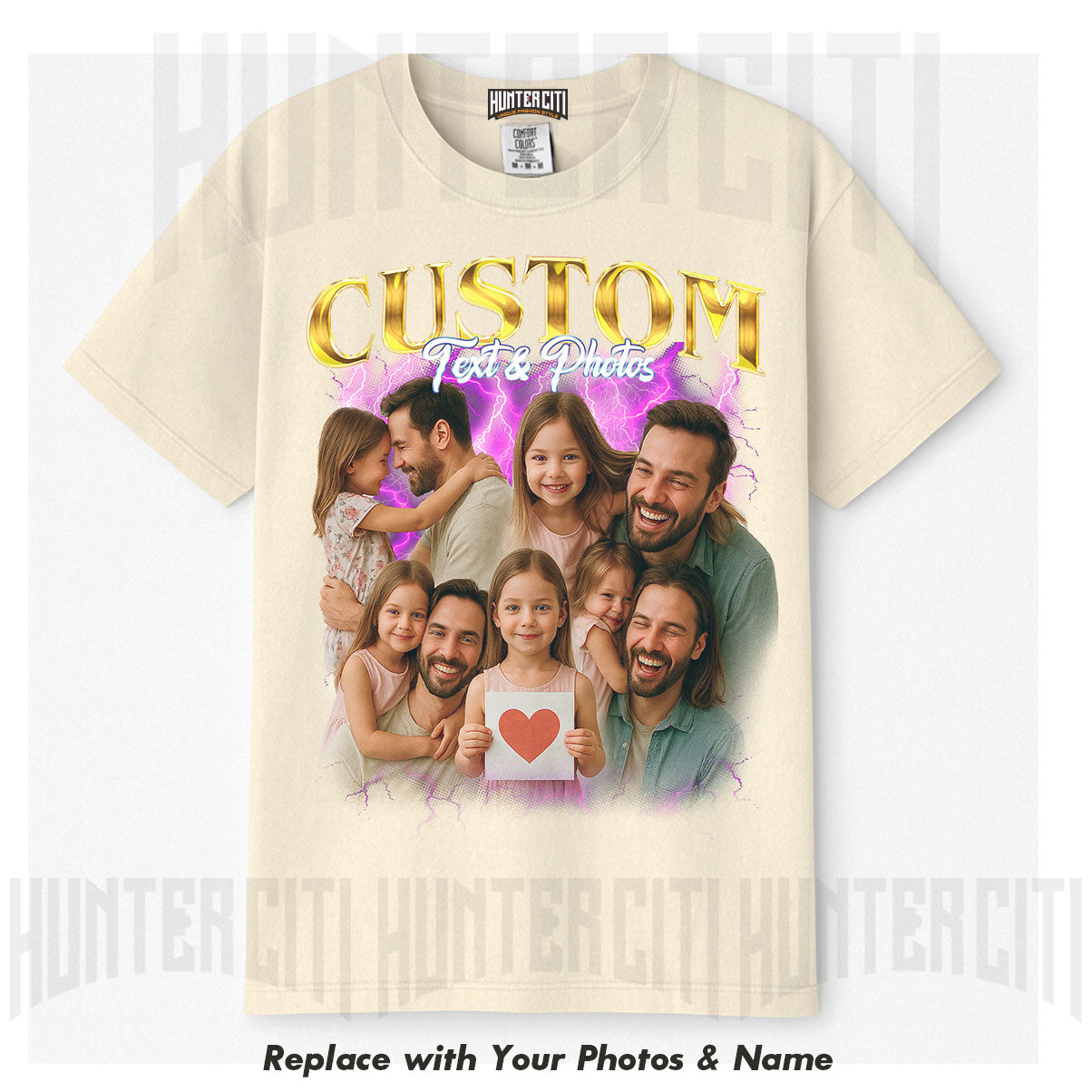 Custom Comfort Colors 1717 T-Shirt – Personalized Gift for Dad, Father's Day or Birthday