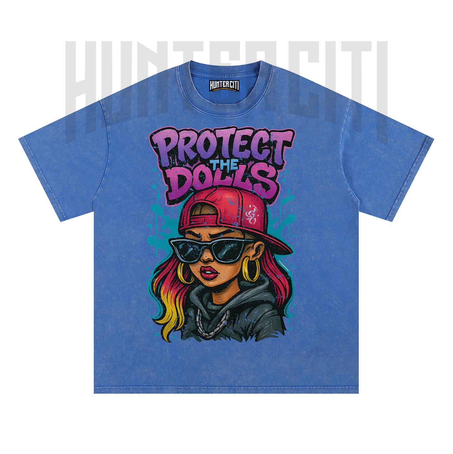 Protect The Dolls T Shirt – Vintage Grunge Graphic Oversize Wash Unisex Tee Streetwear Lovers