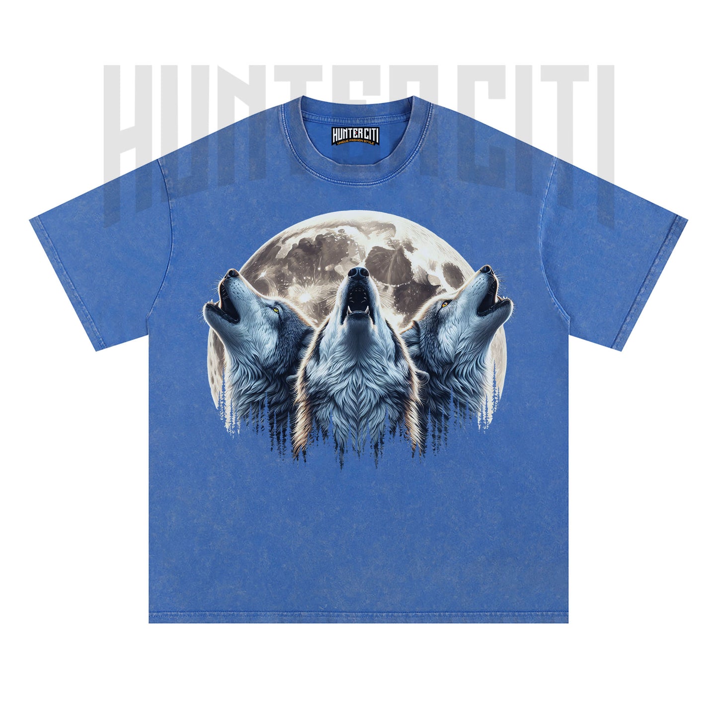 Three Wolf Moon T-Shirt, Vintage 90s Howling Wolf Graphic Tee, Wolf Pack Shirt, Oversize Acid Wash Unisex T-Shirt, Gift for Wolf Lovers