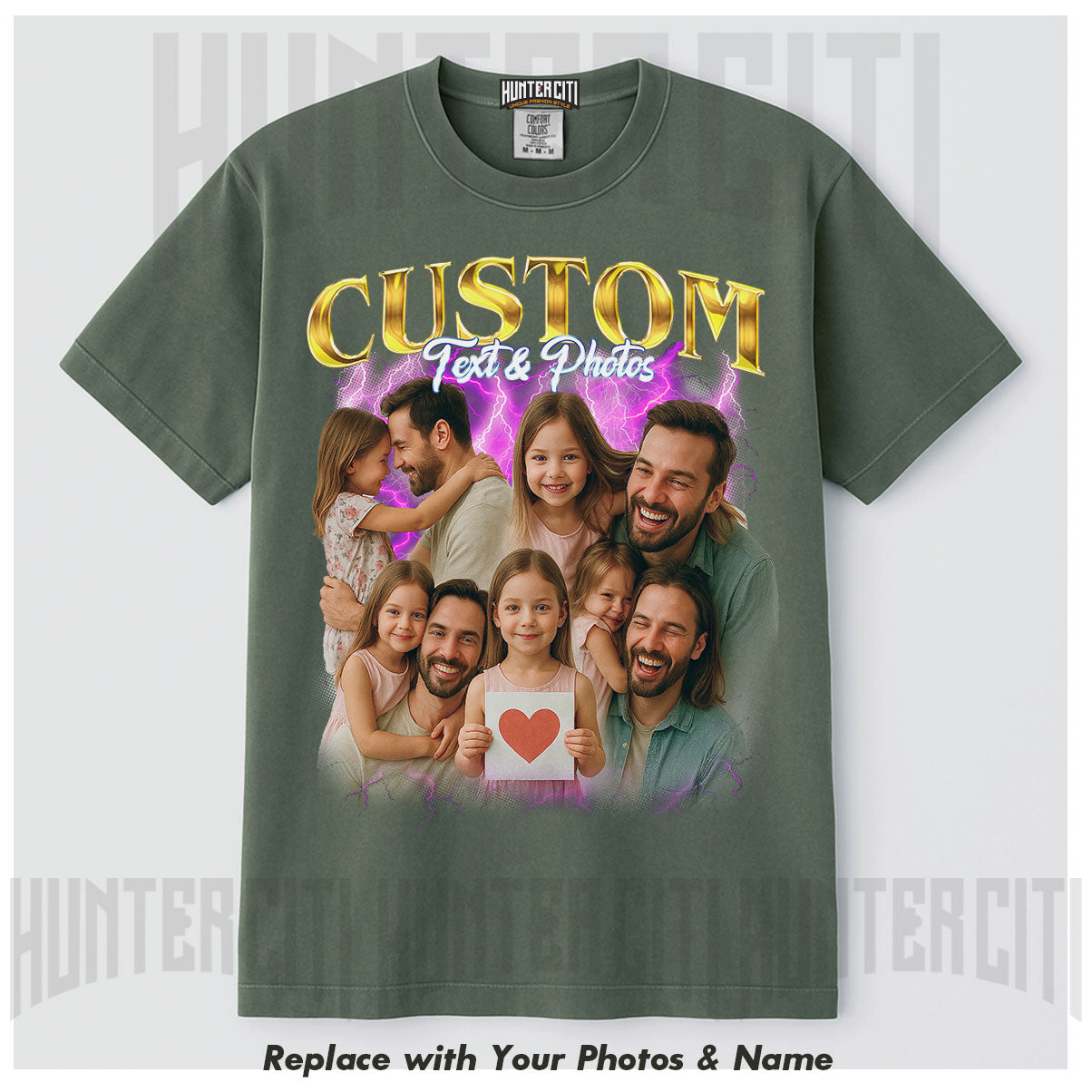 Custom Comfort Colors 1717 T-Shirt – Personalized Gift for Dad, Father's Day or Birthday