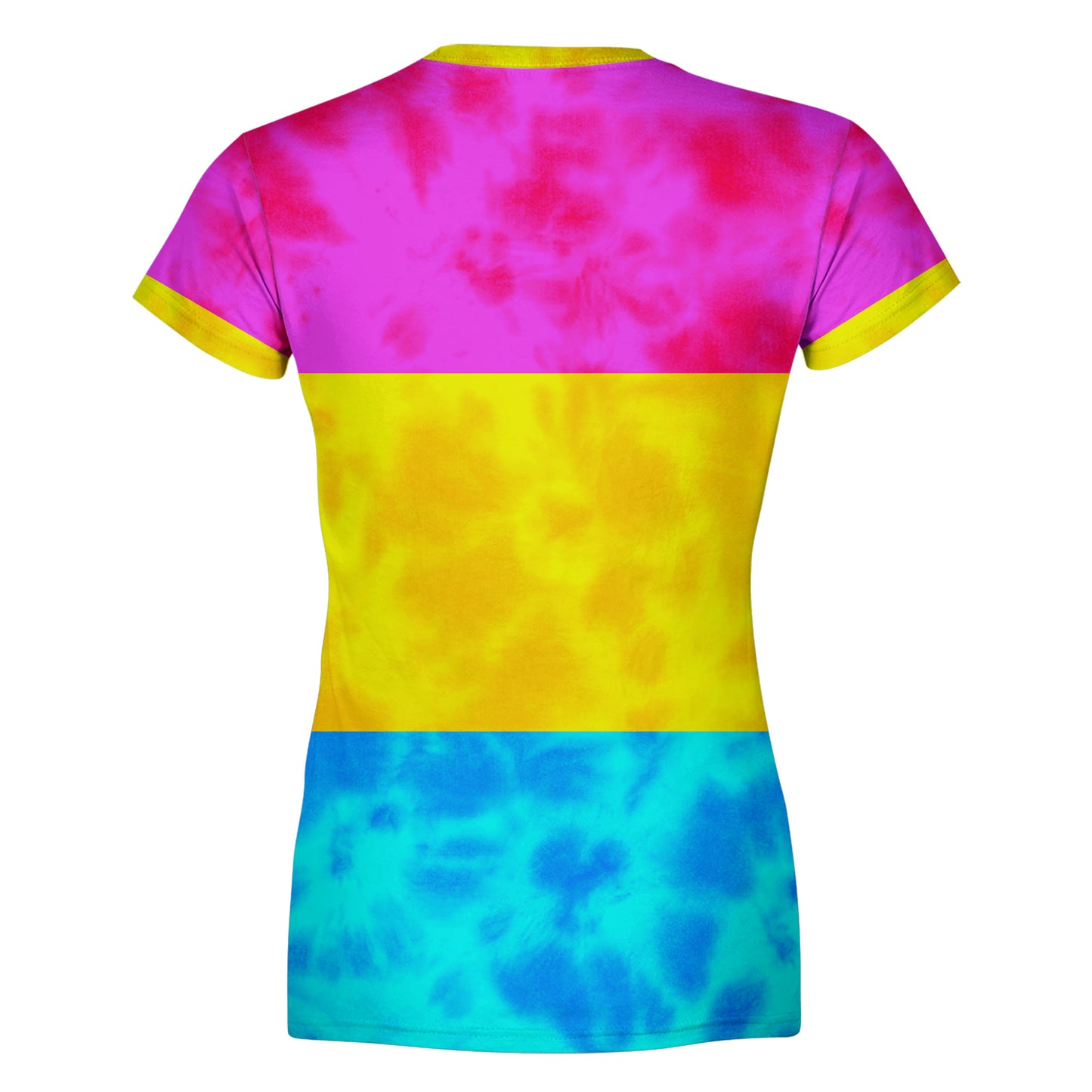 Pansexual Pride Flag Tie Dye Women T-Shirt – Pansexual Pride Shirt, Pan Flag T Shirt, LGBTQ Tie Dye Tee