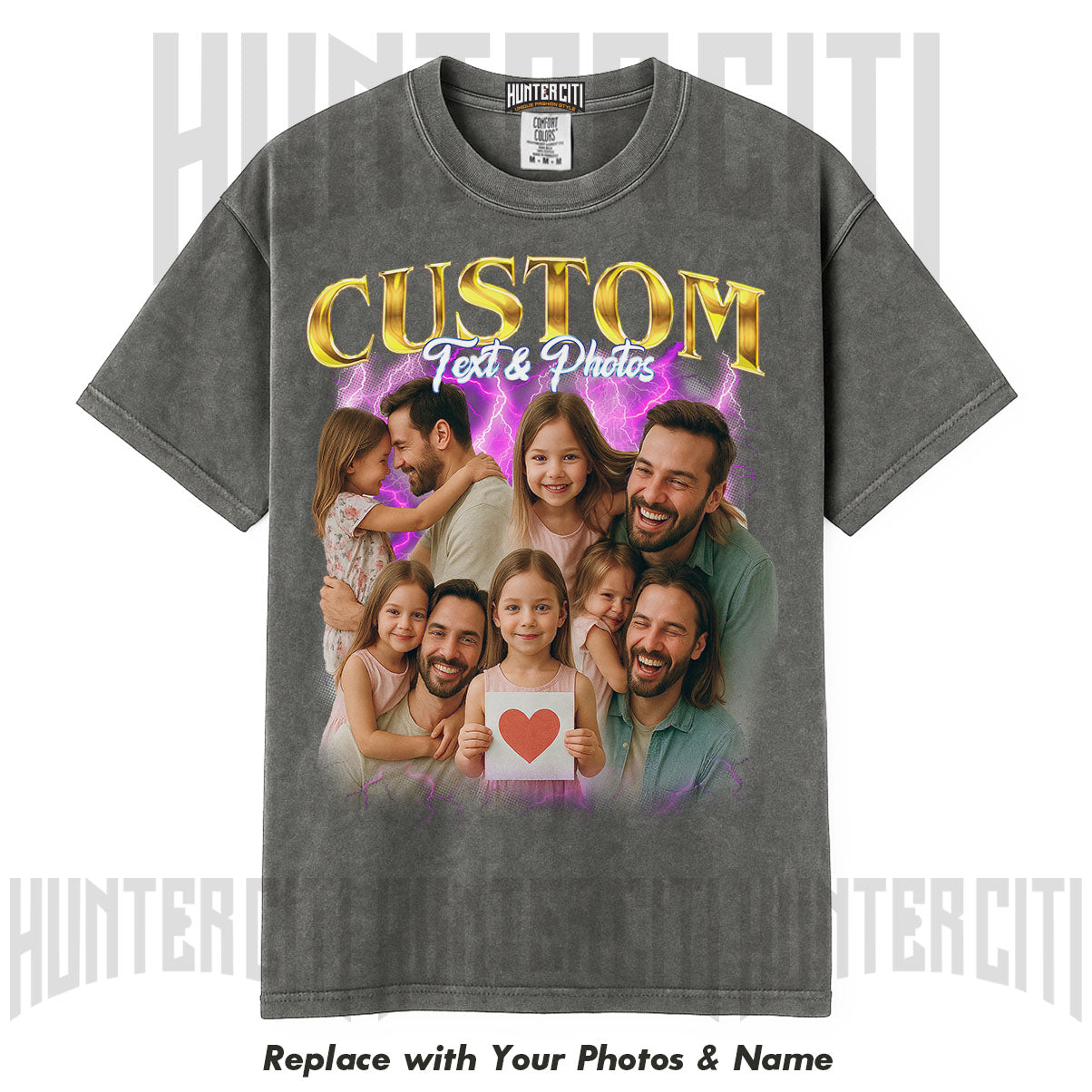 Custom Comfort Colors 1717 T-Shirt – Personalized Gift for Dad, Father's Day or Birthday