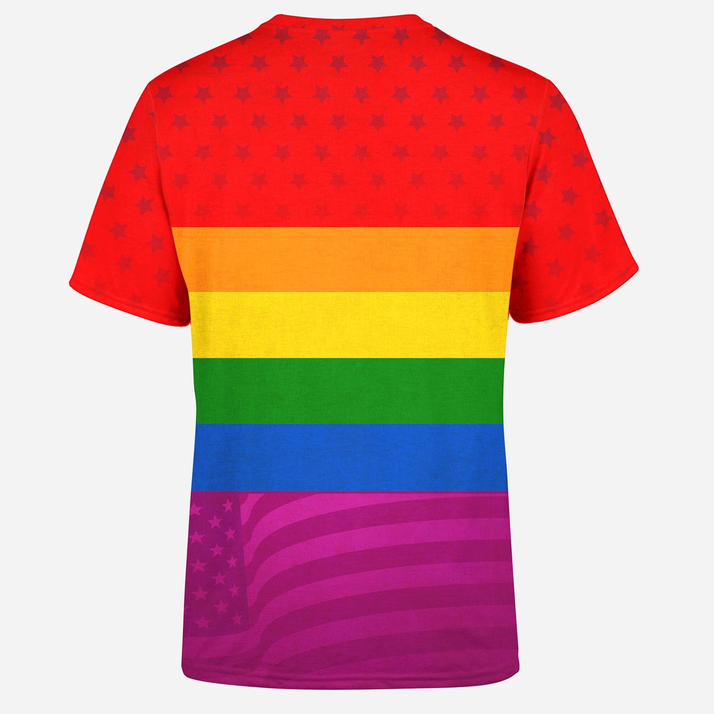 American Pride Rainbow Flag Tie Dye Mens T-Shirt