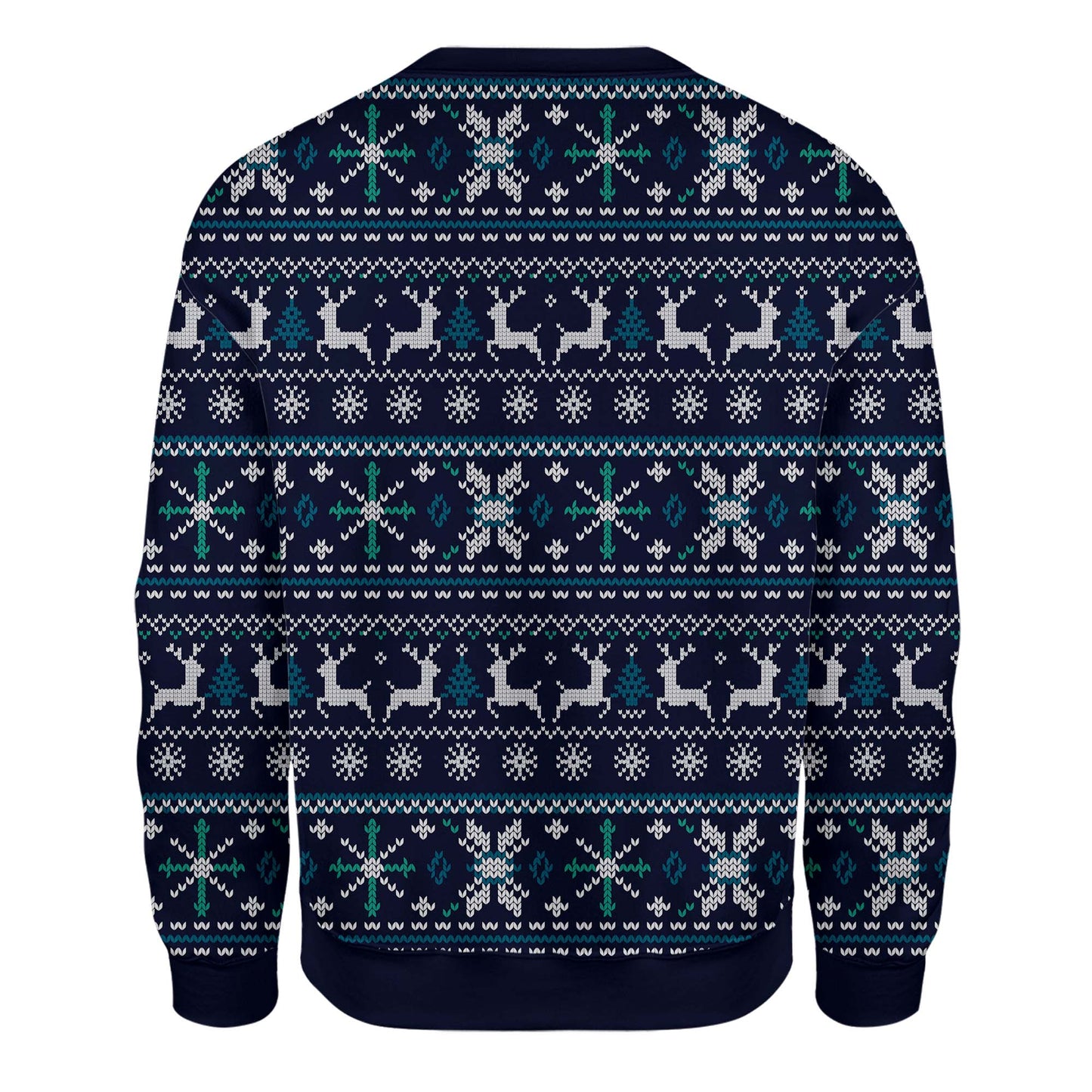 Funny Ugly Christmas - Sorry Santa I've Been Feral Reindeer Wolf Holiday Unisex Sweatshirt