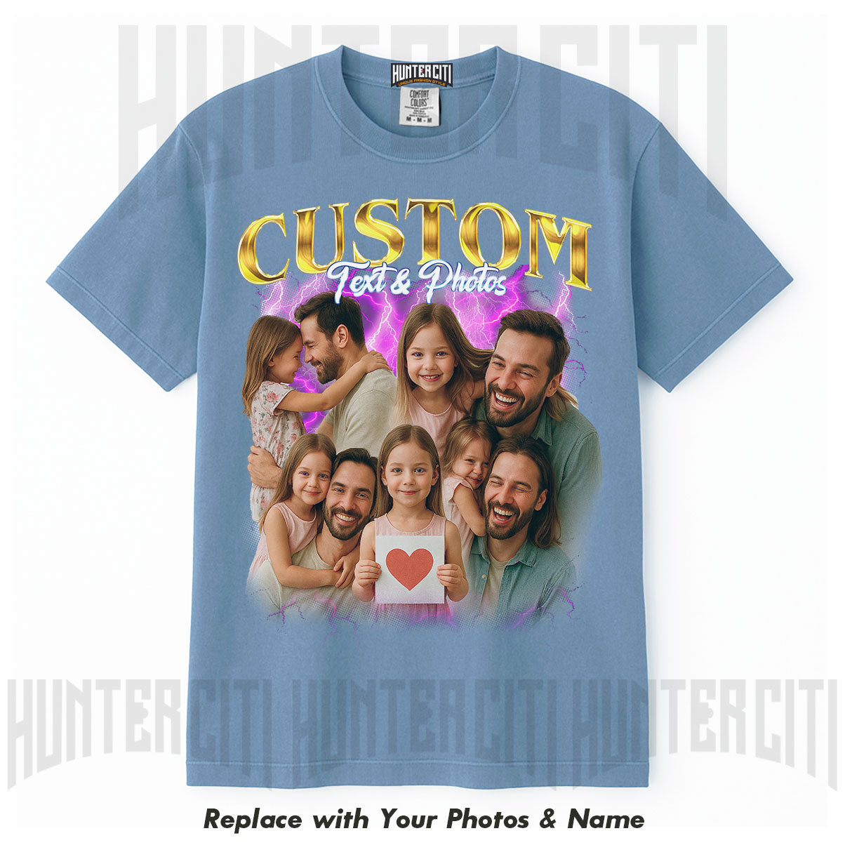Custom Comfort Colors 1717 T-Shirt – Personalized Gift for Dad, Father's Day or Birthday