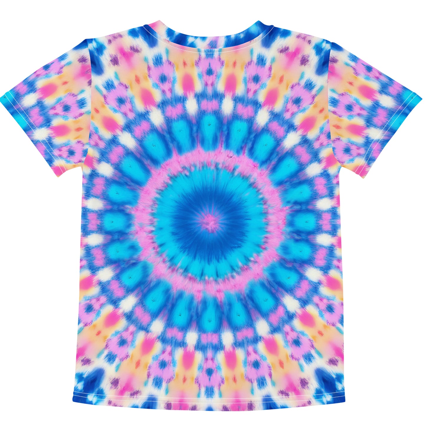 Hello Kindergarten Tie-Dye Panda Dabbing Kids T-Shirt
