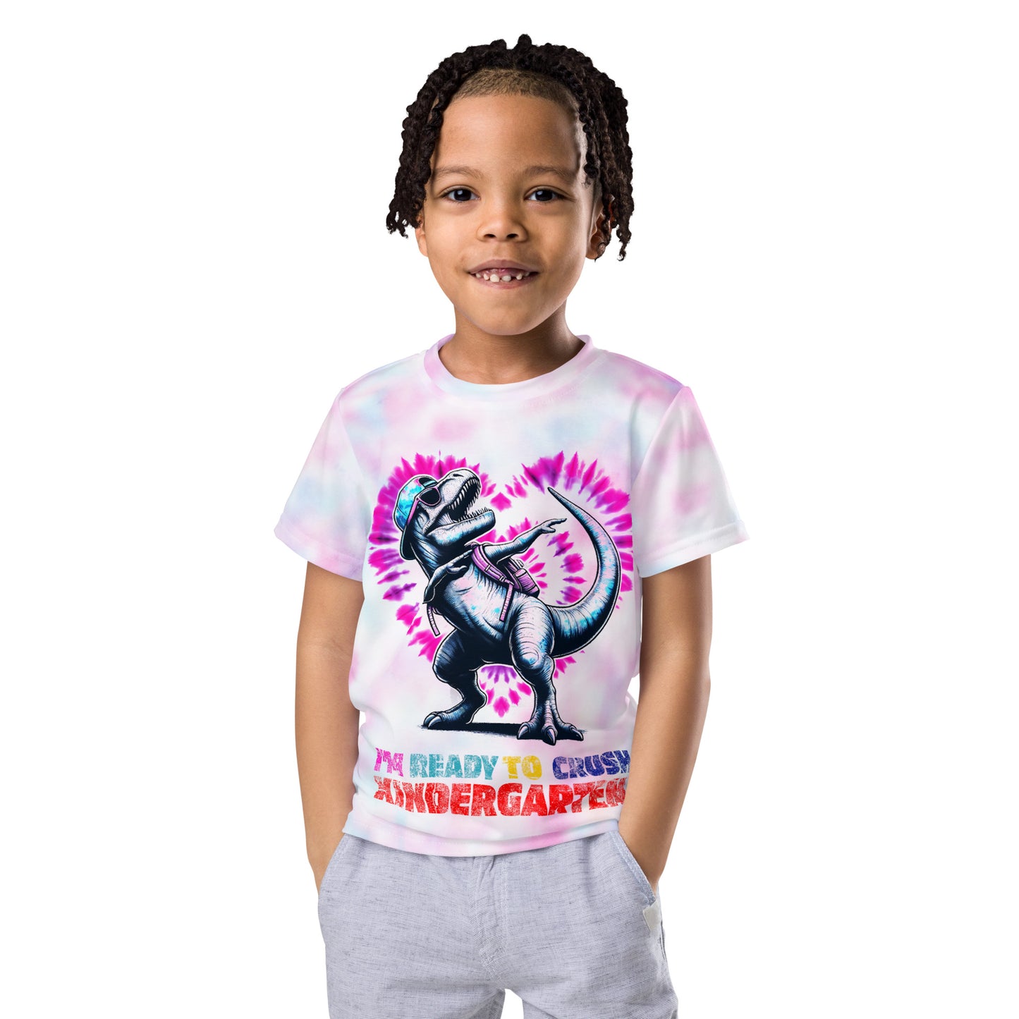 I'm Ready To Crush Kindergarten Dinosaur Dabbing Kids T-Shirt