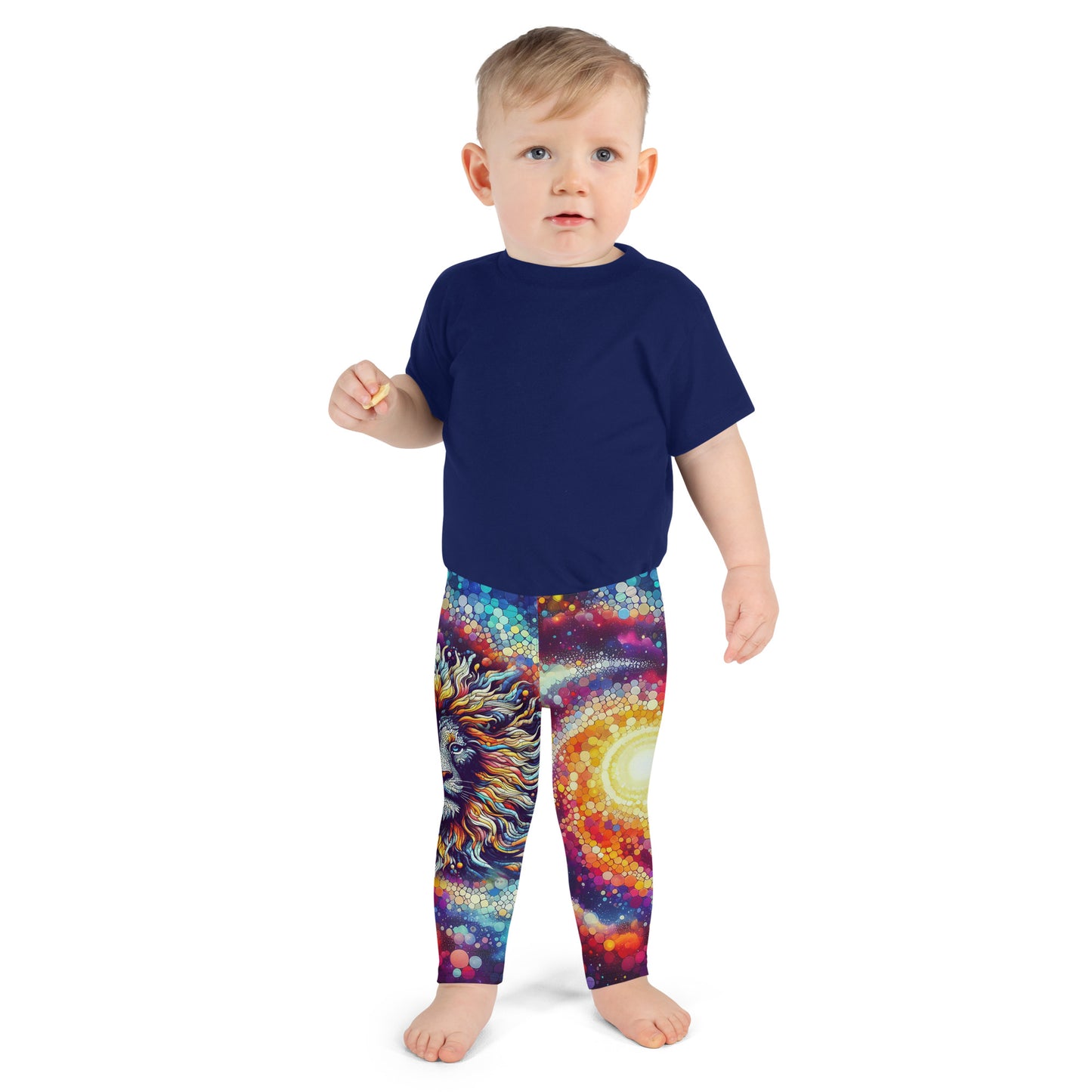 Lion Mosiac Galaxy Kid's Leggings