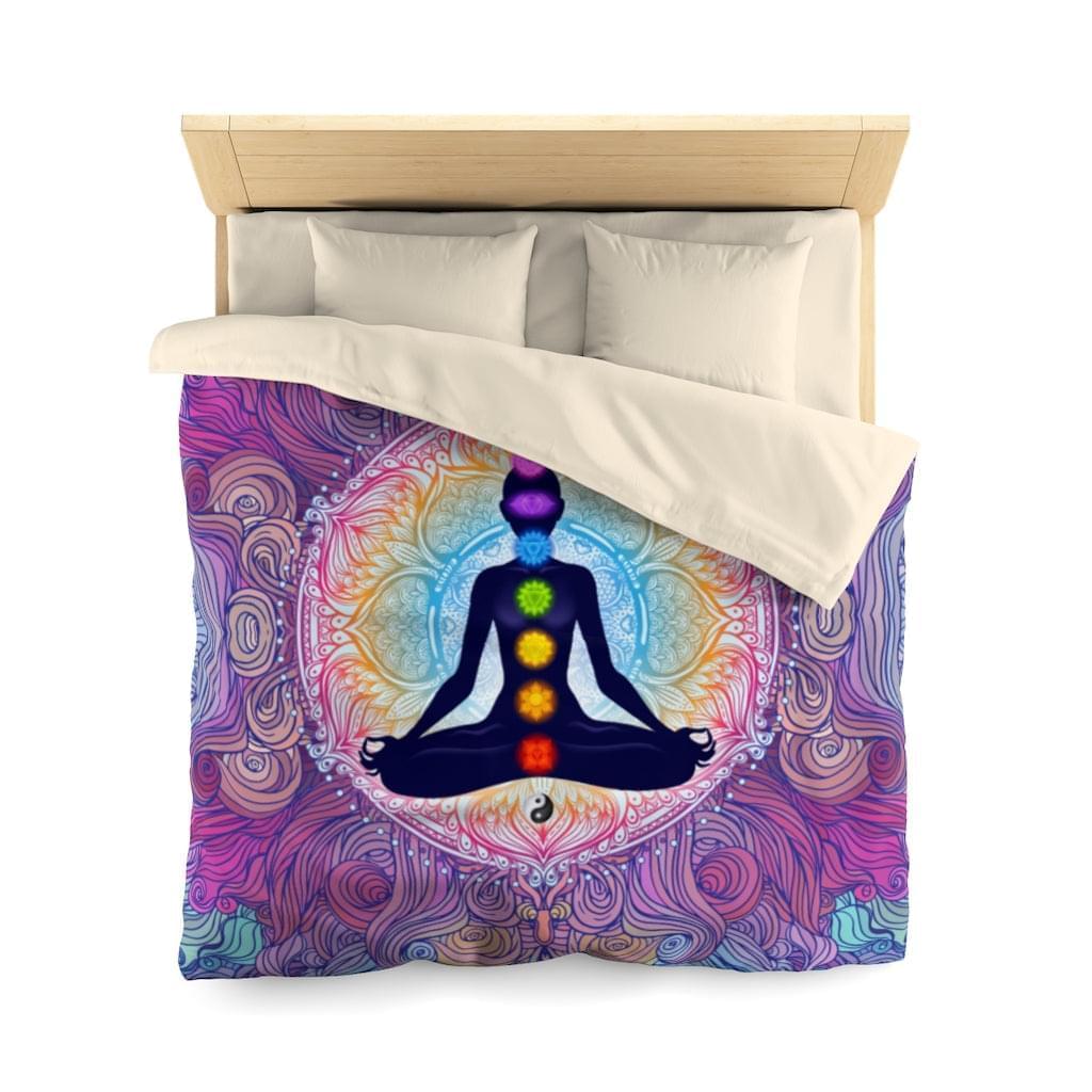 9 Chakras Microfiber Duvet Cover