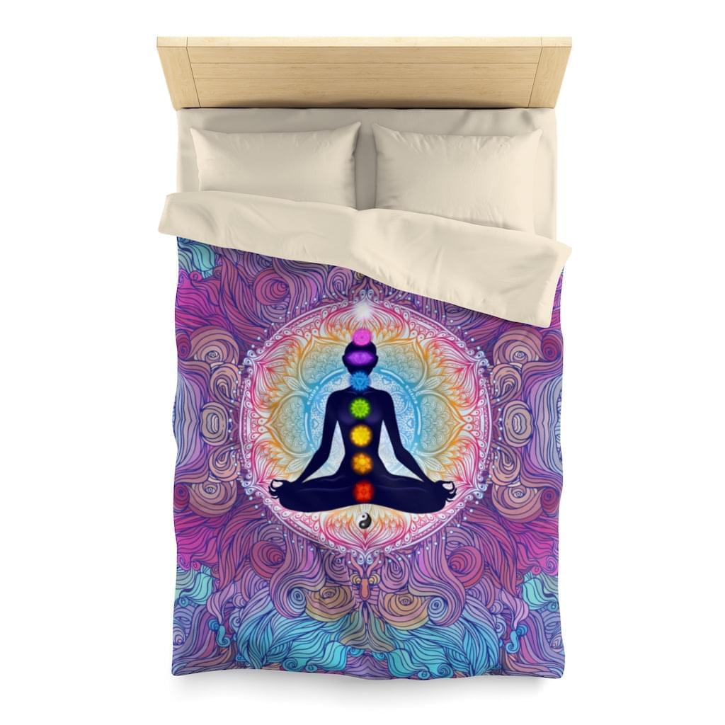 9 Chakras Microfiber Duvet Cover