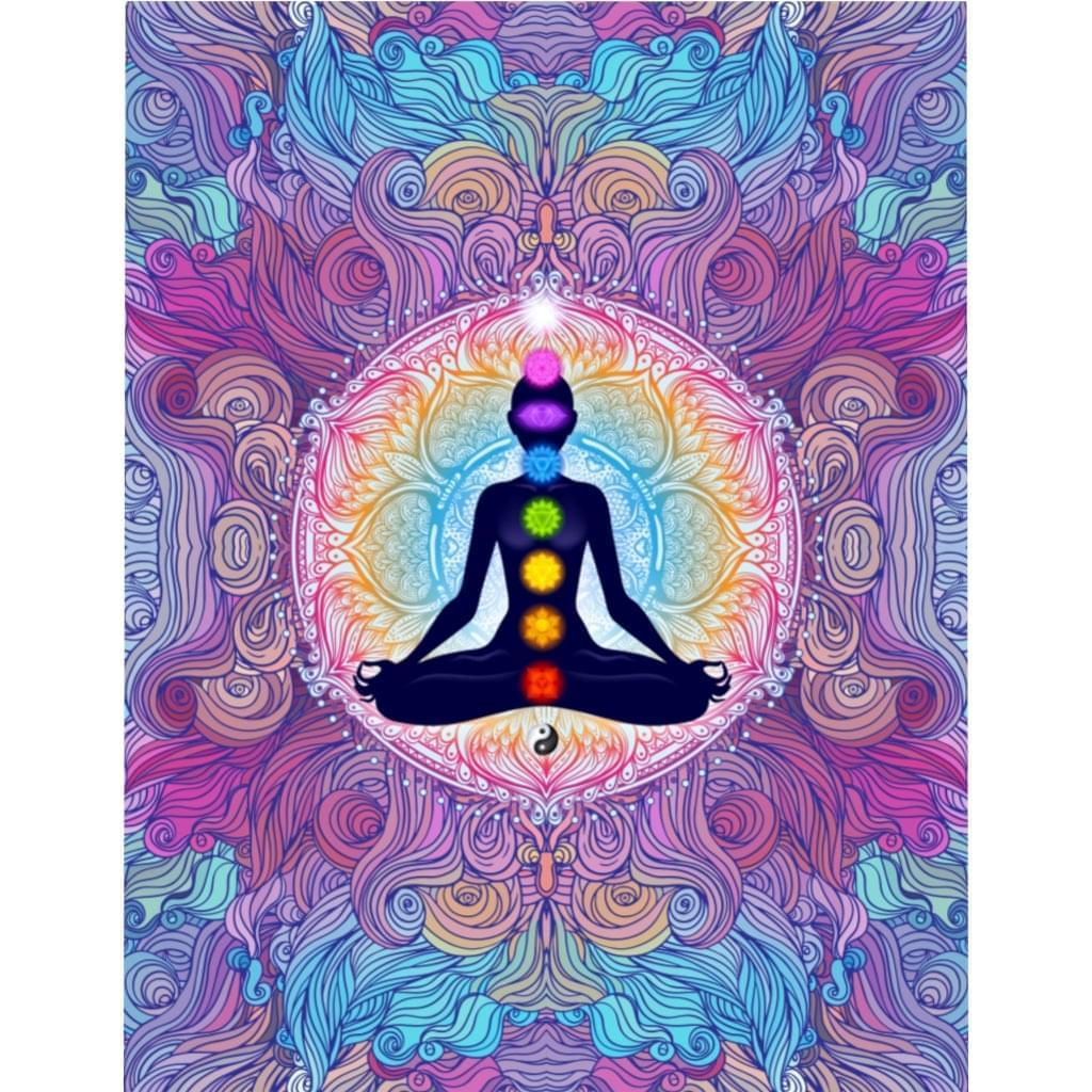 9 Chakras Microfiber Duvet Cover