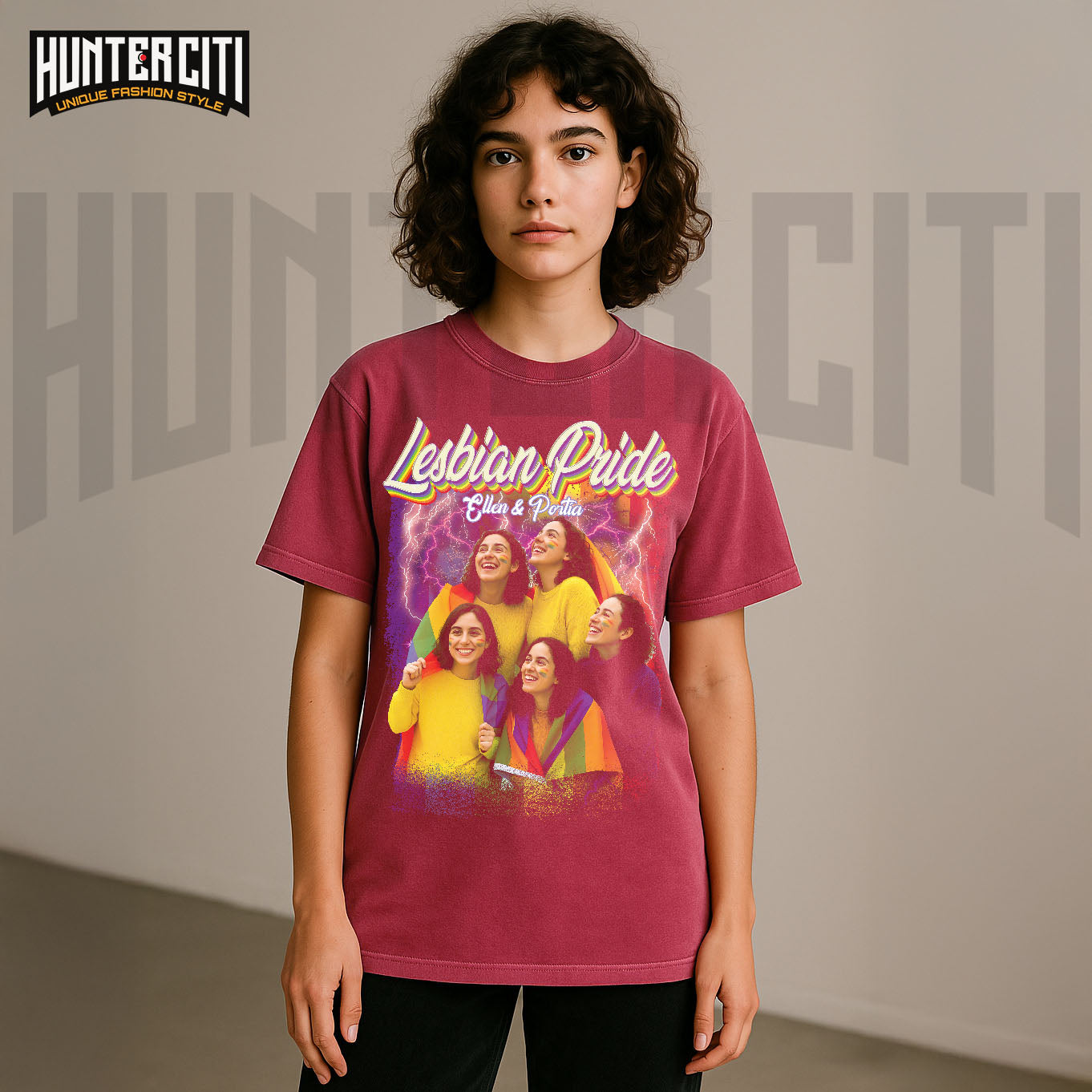 Custom LGBT Comfort Colors T-Shirt – Add Photo & Text Pride Shirt