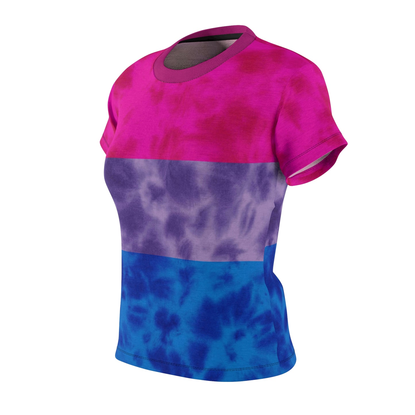 Bisexual Pride Flag Tie Dye Women's T-Shirt