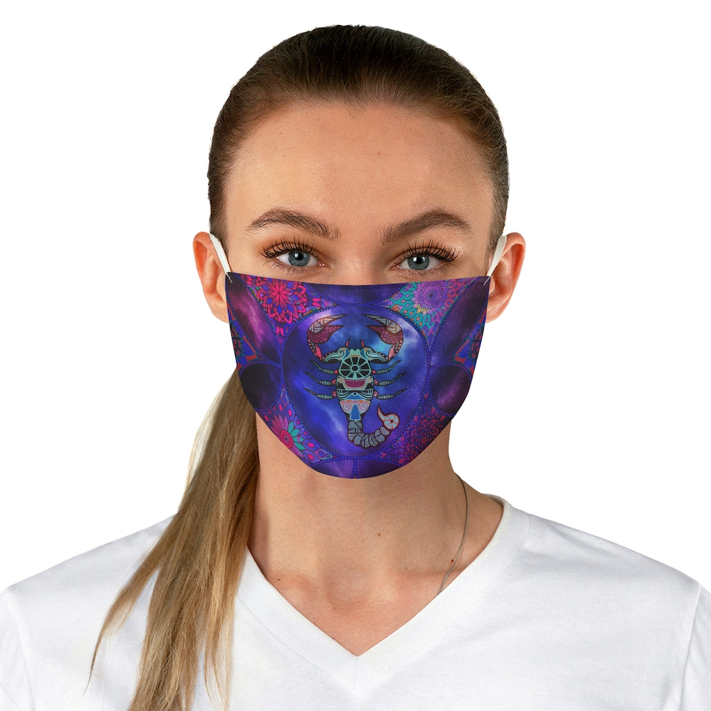 Horoscope Scorpio Fabric Face Mask