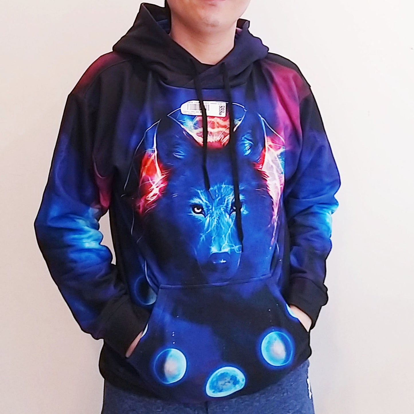 Wolf Moon Galaxy Unisex Hoodie