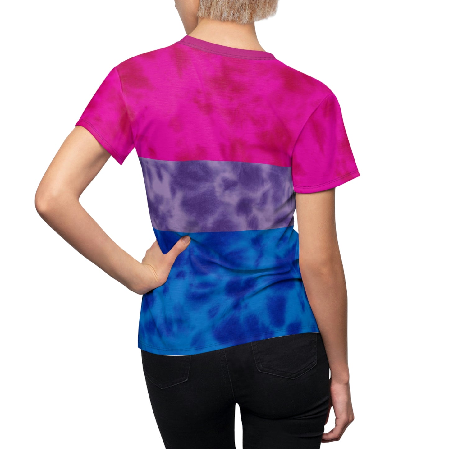 Bisexual Pride Flag Tie Dye Women's T-Shirt