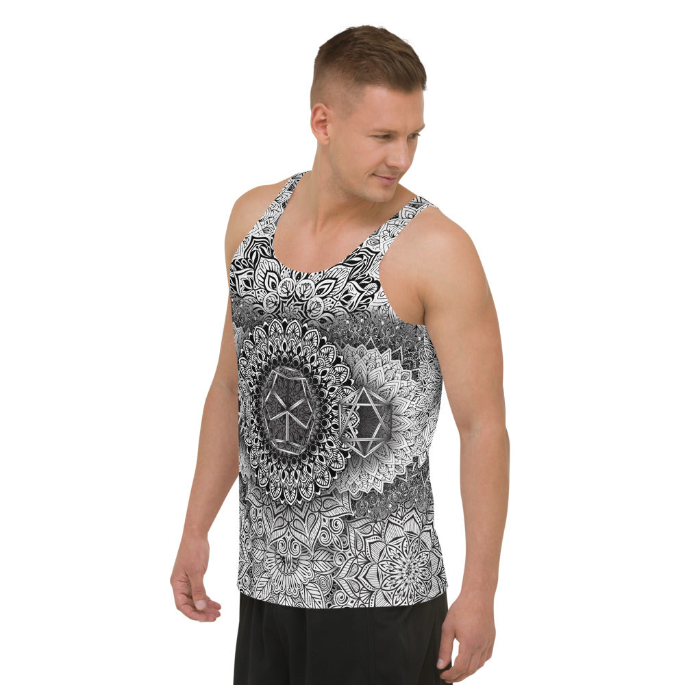 Mandala Bloom Unisex Tank Top