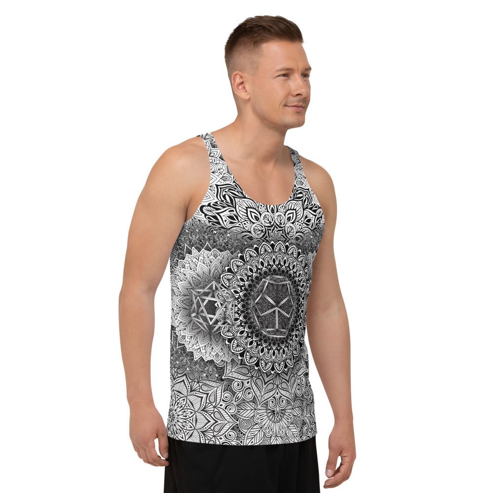 Mandala Bloom Unisex Tank Top