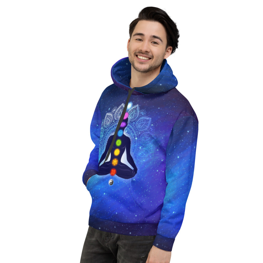Colorful 9 Chakras Unisex Hoodie