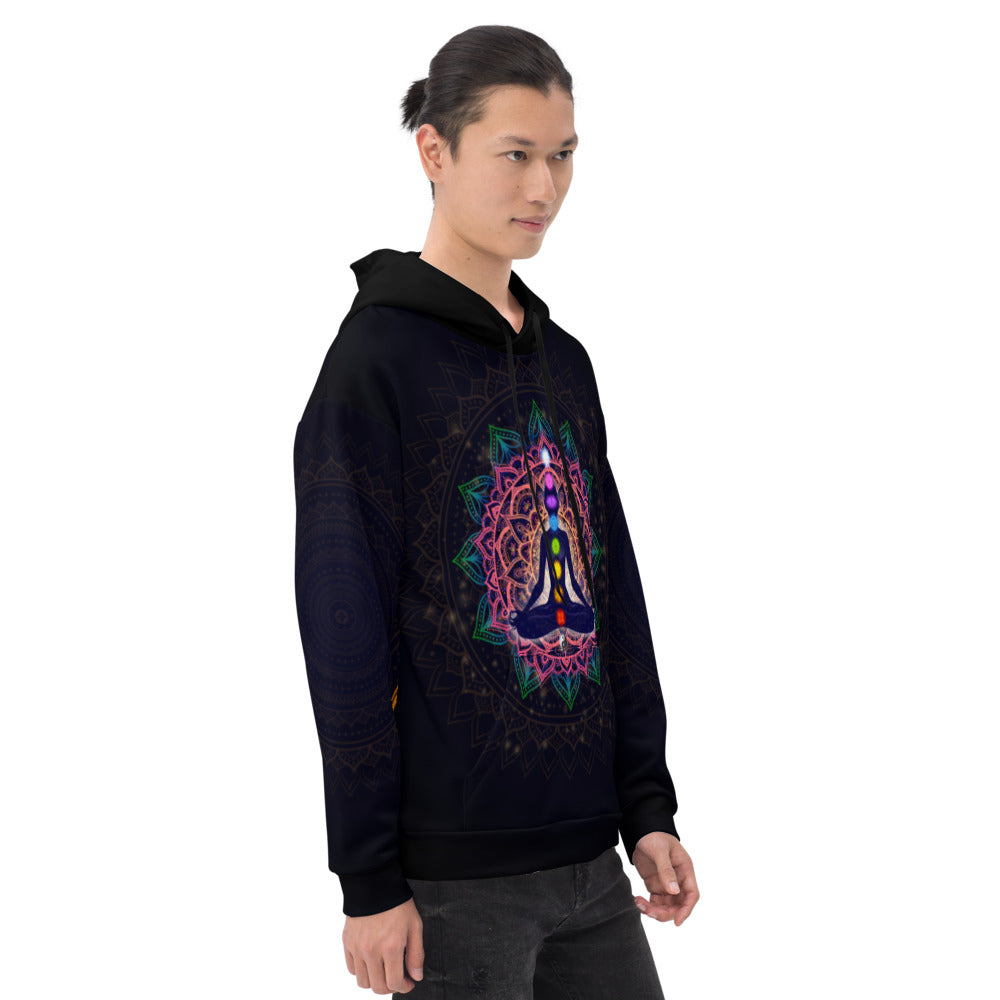 Meditating Human In Lotus Pose Unisex Hoodie