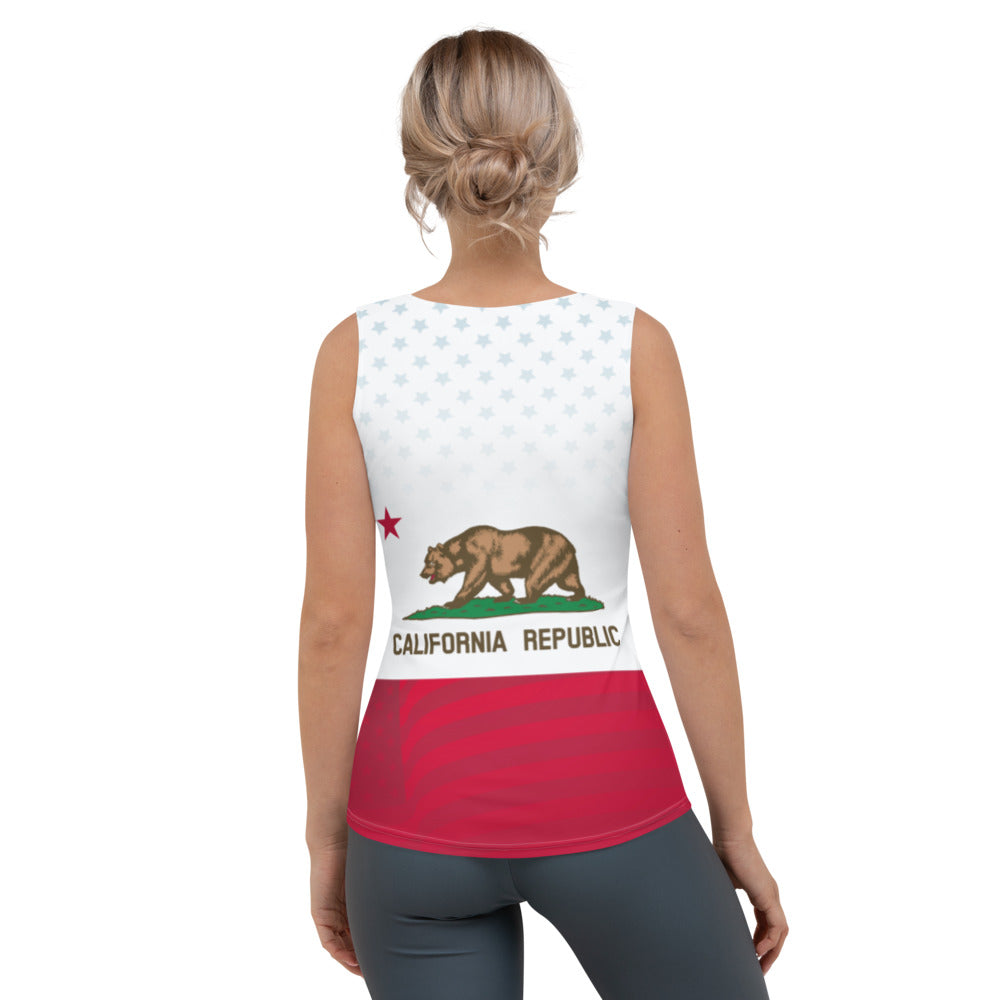 California Flag Women Tank Top