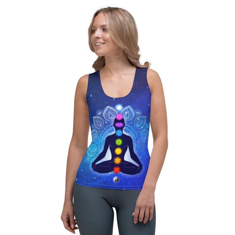Colorful 9 Chakras Women Tank Top