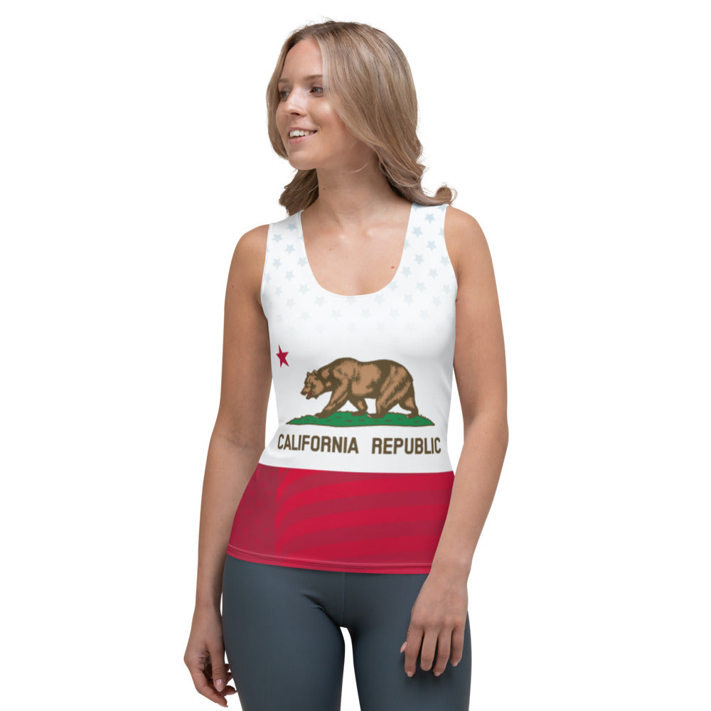 California Flag Women Tank Top