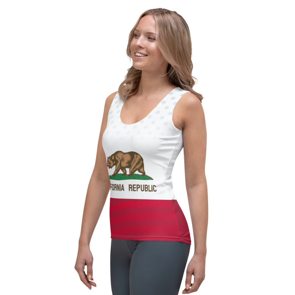California Flag Women Tank Top