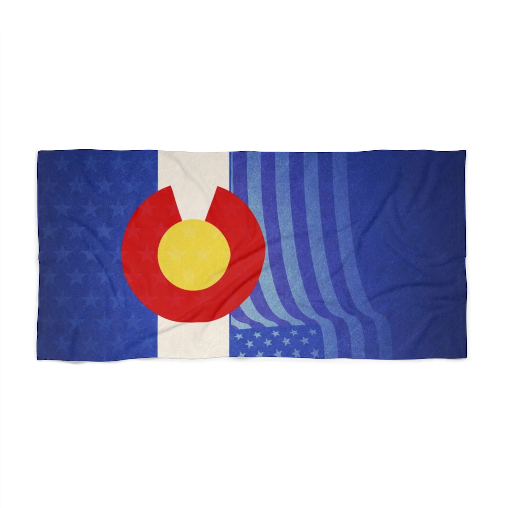 Colorado Flag Beach Towel