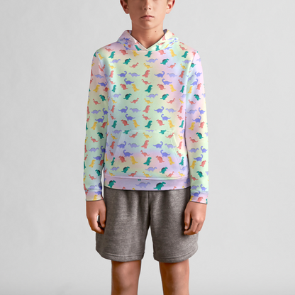 Types Of Dinosaurs Cute Youth Pullover Hoodie