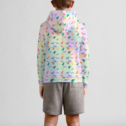 Types Of Dinosaurs Cute Youth Pullover Hoodie