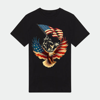 Vintage eagles American Flag Mens Premium T-Shirt