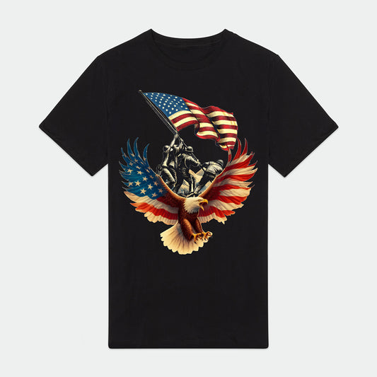 Vintage eagles American Flag Mens Premium T-Shirt