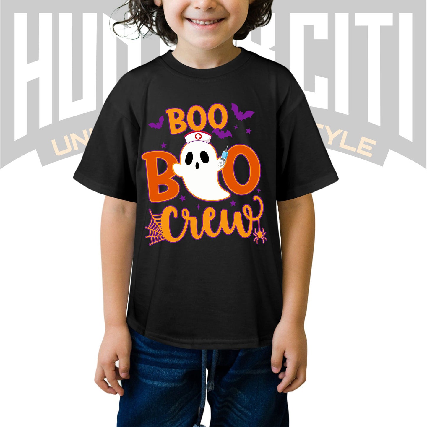 Boo Boo Crew Nurse Halloween Shirt for Kids - Cute Nurse Halloween T-Shirt