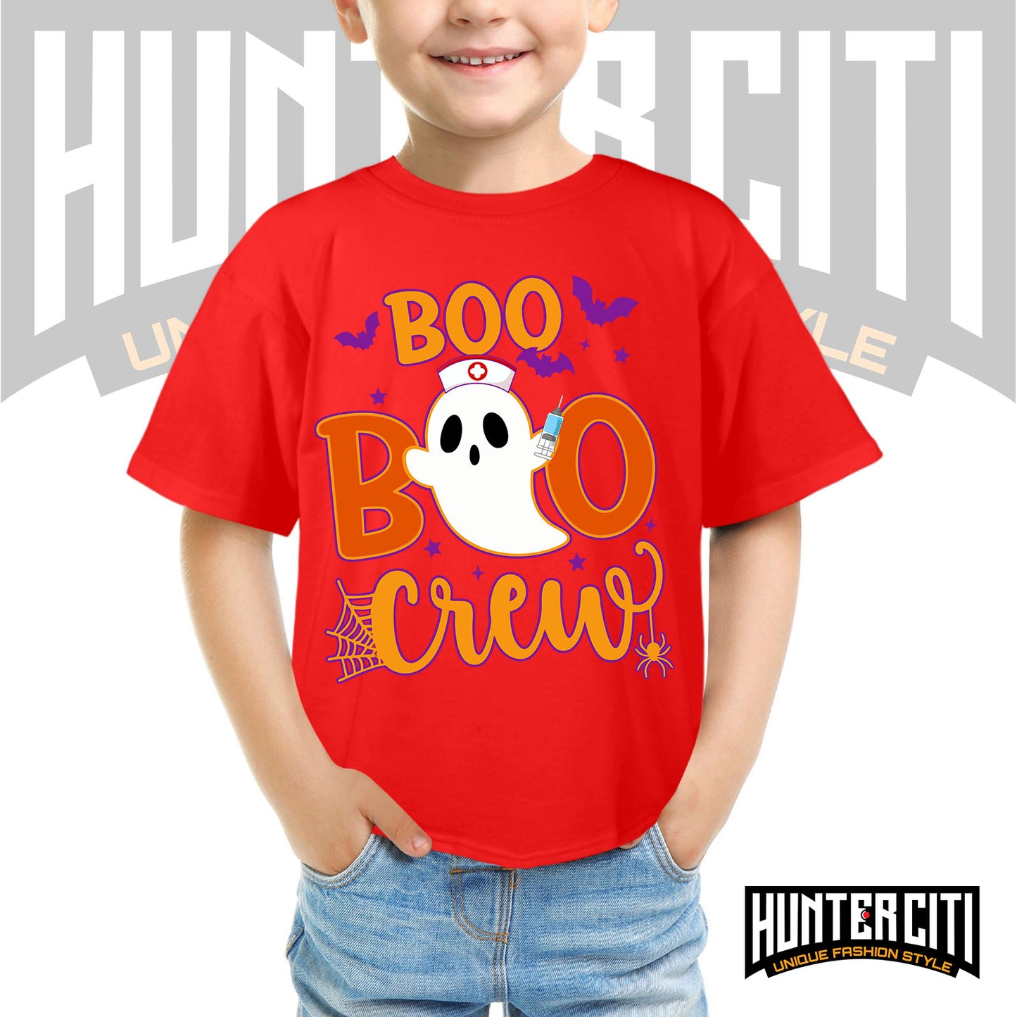 Boo Boo Crew Nurse Halloween Shirt for Kids - Cute Nurse Halloween T-Shirt
