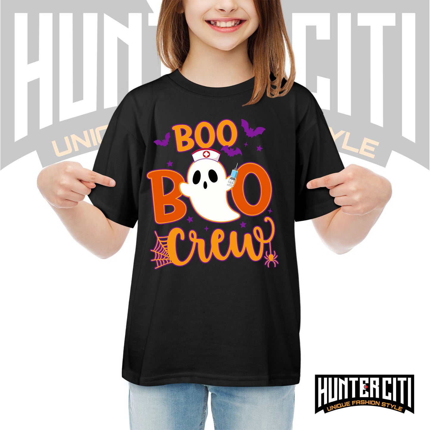 Boo Boo Crew Nurse Halloween Shirt for Kids - Cute Nurse Halloween T-Shirt
