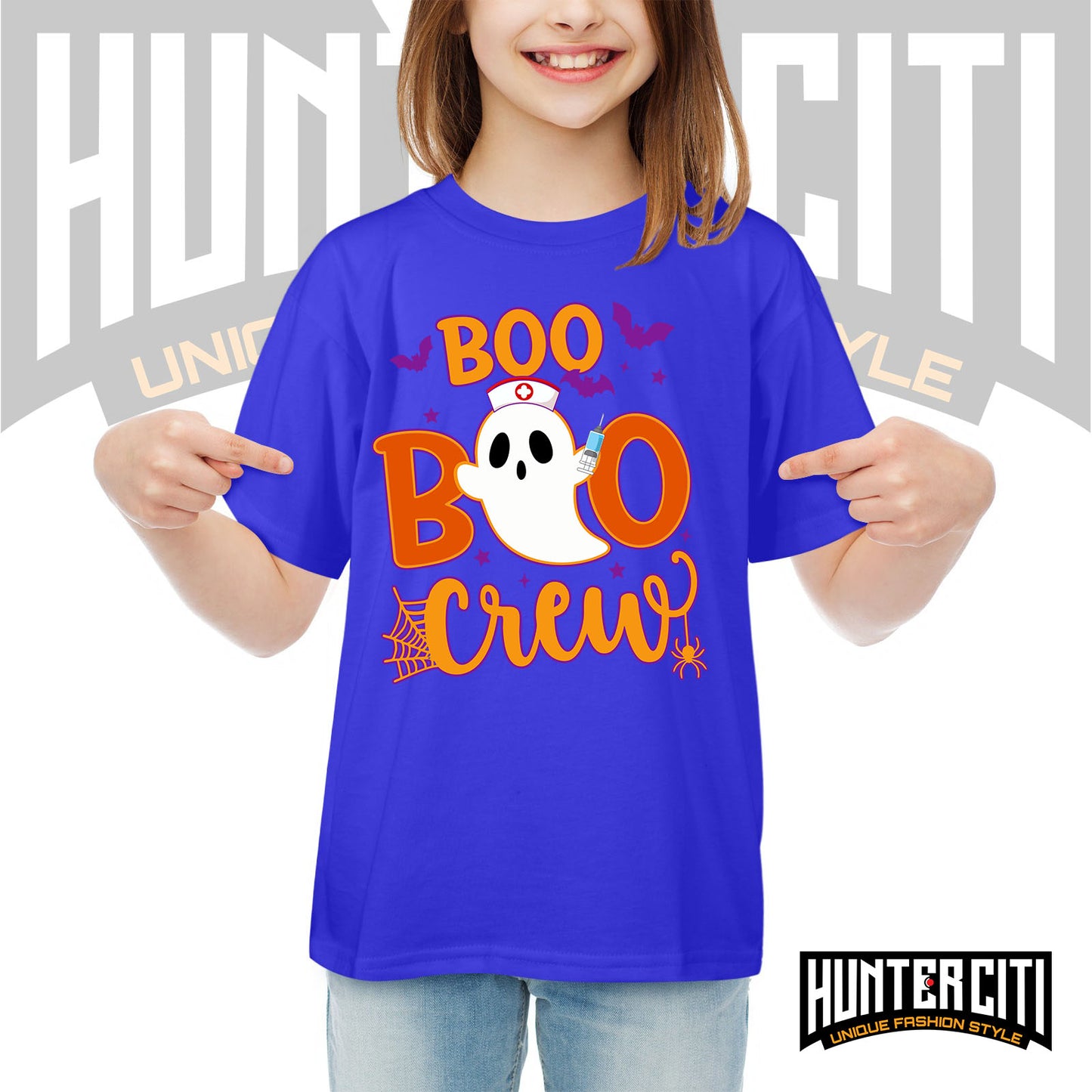 Boo Boo Crew Nurse Halloween Shirt for Kids - Cute Nurse Halloween T-Shirt