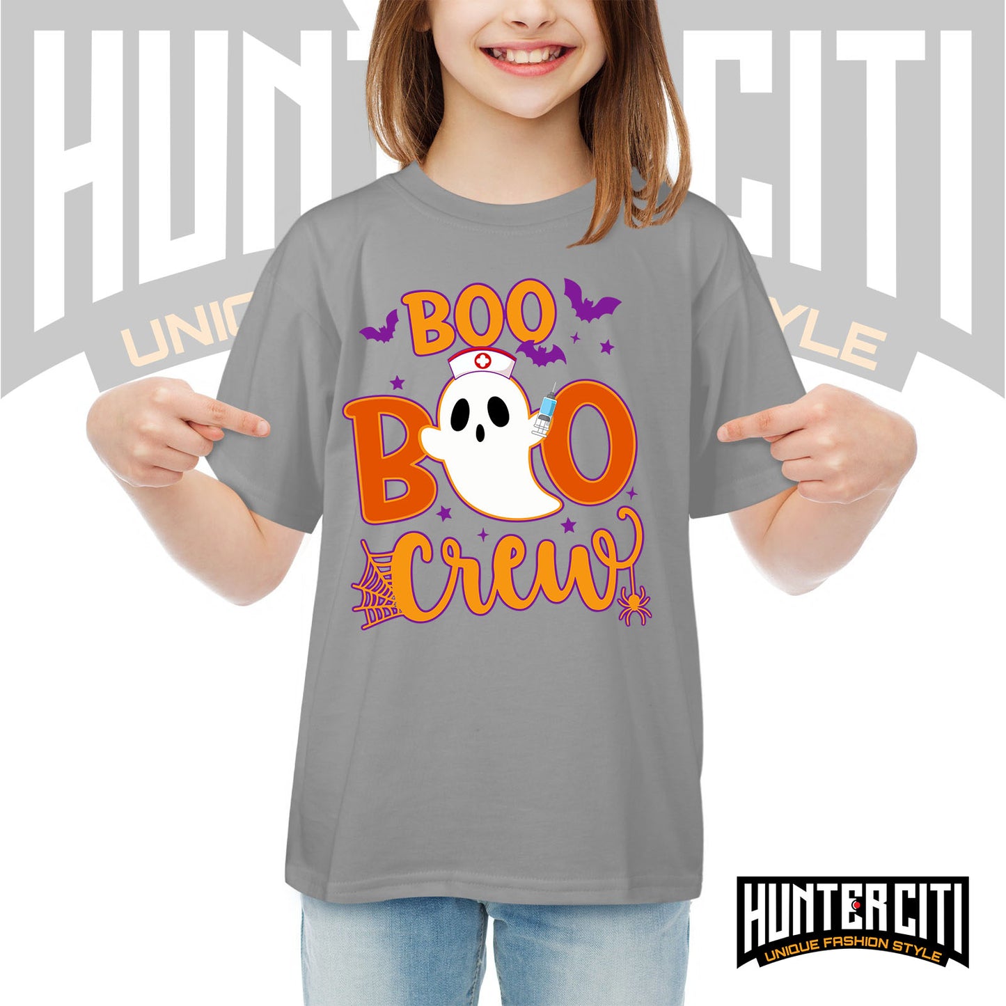 Boo Boo Crew Nurse Halloween Shirt for Kids - Cute Nurse Halloween T-Shirt
